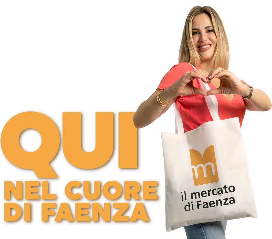 Immagine campagna Mercato di Faenza con ragazza